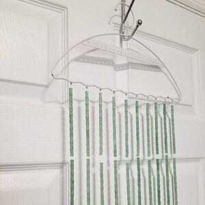 My Finished Product: 1,000 Bead Green Glass Bamboo Beaded Curtain